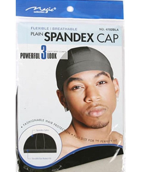 MAGIC COLLECTION FLEXIBLE SPANDEX CAP 4702 Color White Durags and Caps Asetena Pa