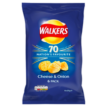 Walkers Cheese & Onion Pk 18x25g C