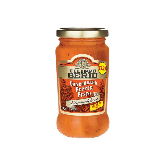 Filippo Berio Pesto Chargrilled Pepper 6x190g