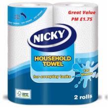 Nicky Household Towel 10x2's