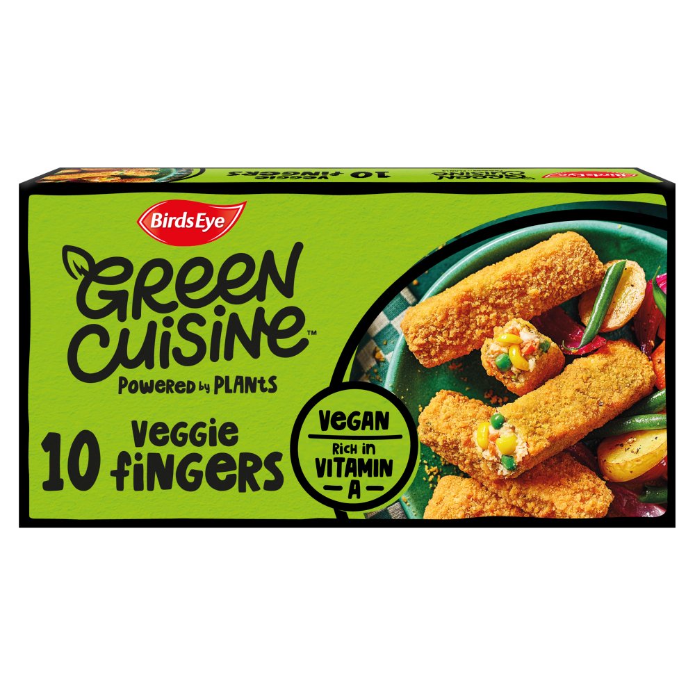 Birds Eye 10 Green Cuisine Vegan Veggie Fingers 284g 284g × 1