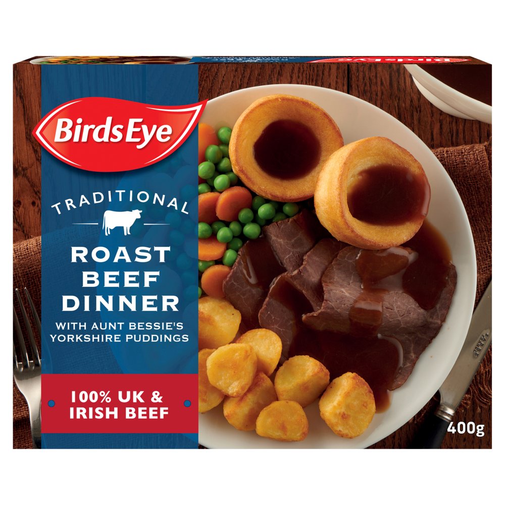 Birds Eye Traditional Roast Beef Dinner Ready Meal 400G 400g × 1