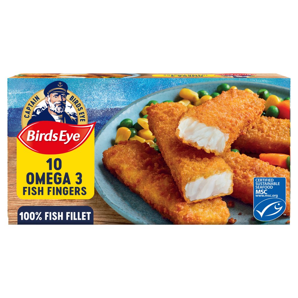 Birds Eye 10 Breaded Omega 3 Fish Fingers 280g 280g × 12