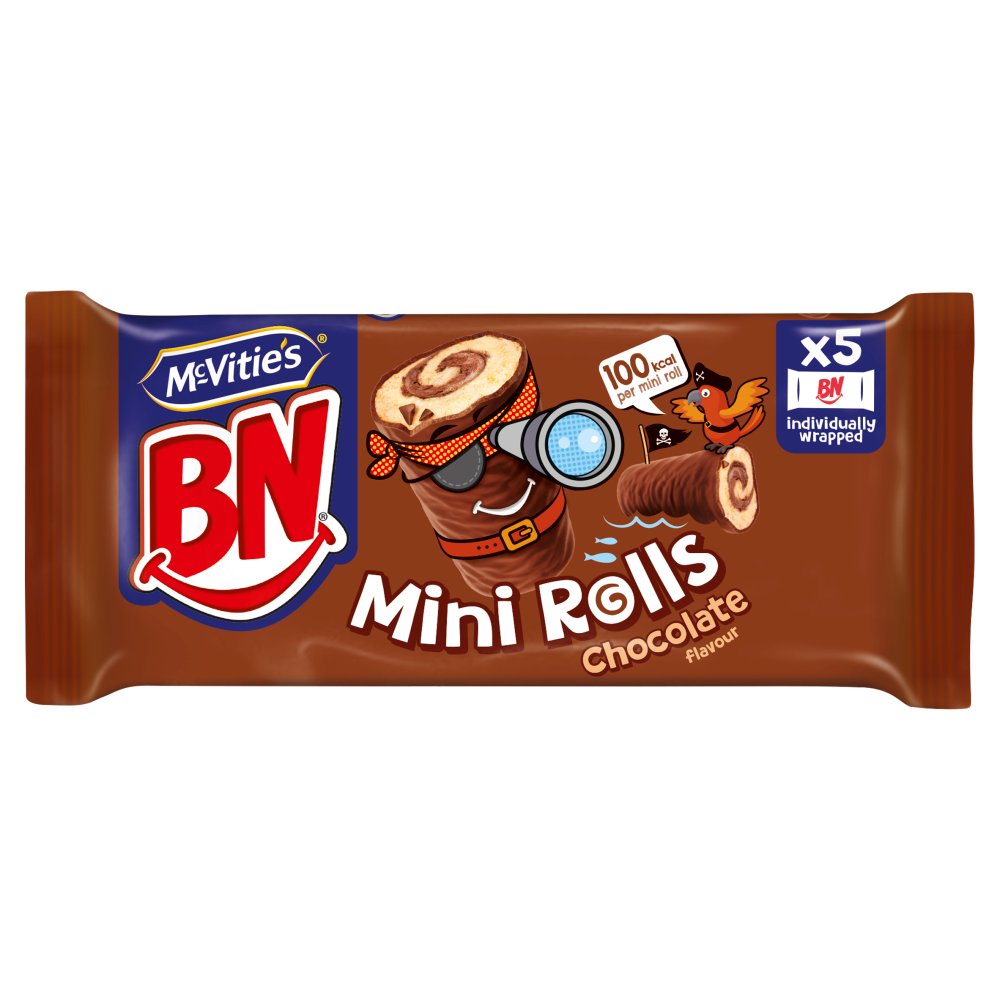McVitie's BN Chocolate Mini Rolls Cake Bars Multipack 5 x 21.8g, 109g 5pk × 1