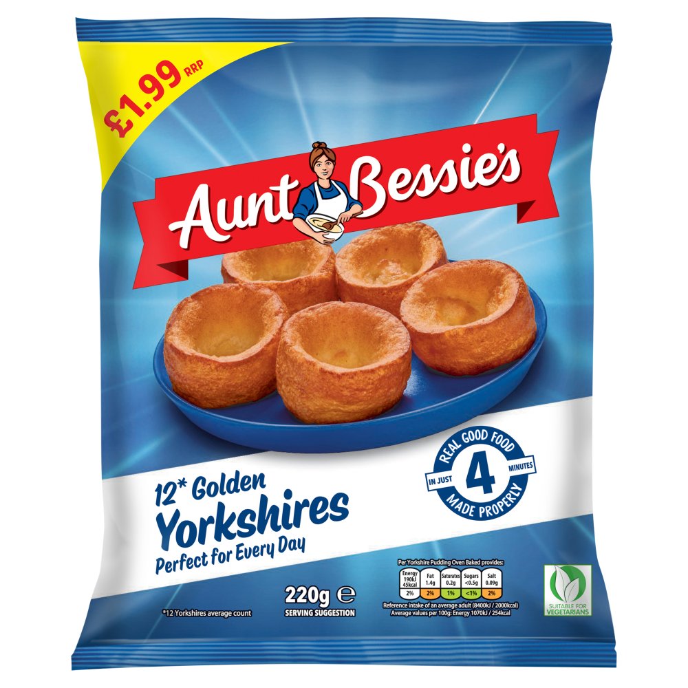 Aunt Bessie's 12 Golden Yorkshires 220g 220g × 1