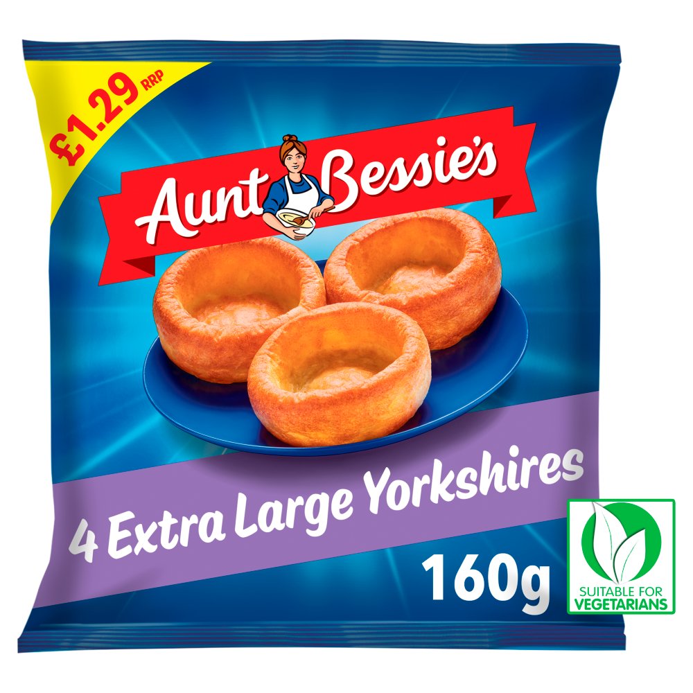 Aunt Bessie's 4 Extra Large Yorkshires 160g 160g × 1