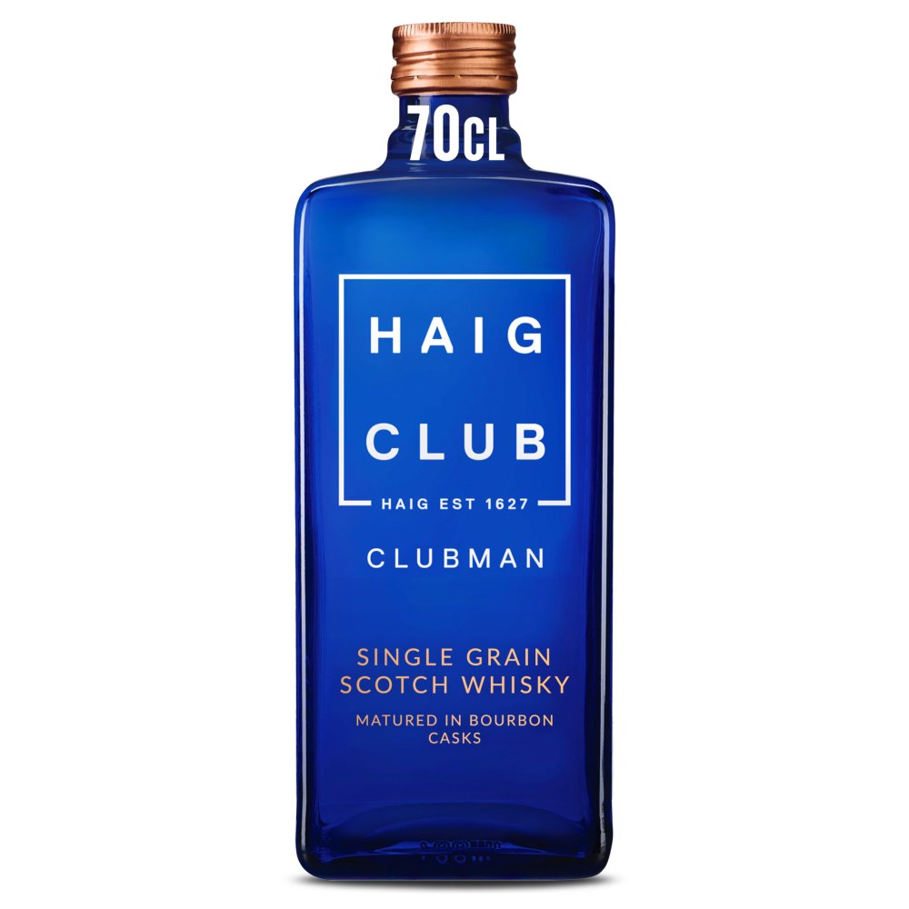 Haig Club Clubman Single Grain Scotch Whisky 40% vol 70cl Bottle 70Cl × 1