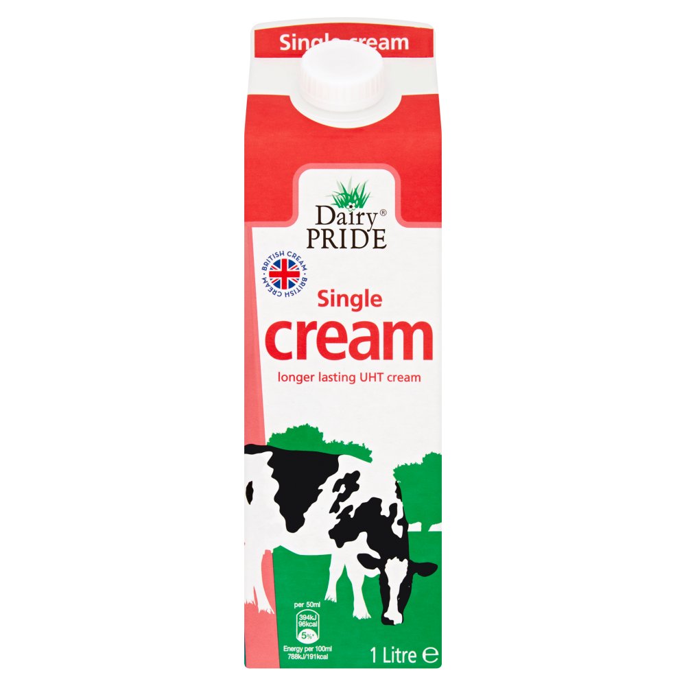 Dairy Pride Single Cream 1 Litre 1Ltr × 1 Dairy & Eggs Asetena Pa