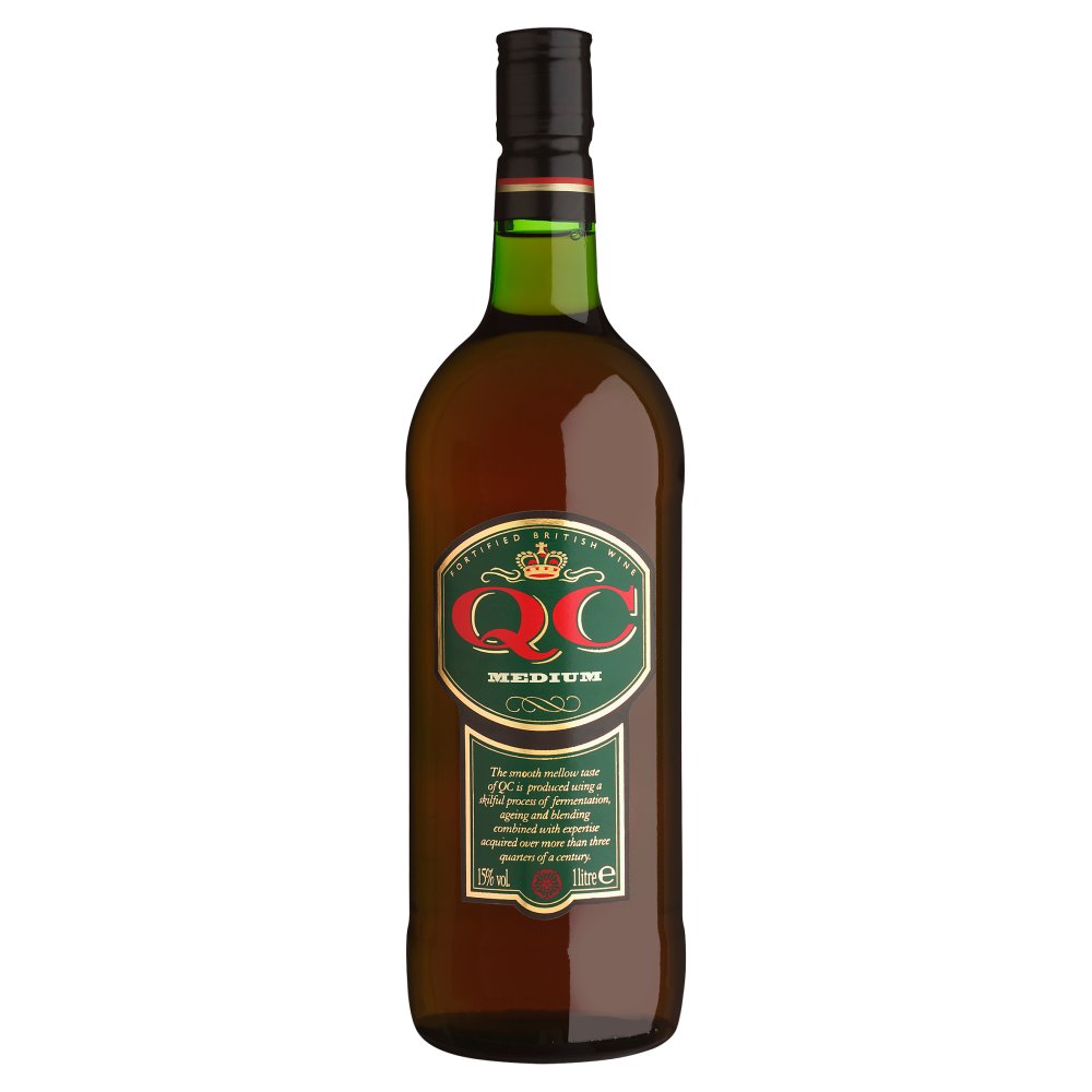 QC Medium British Fortified Wine 1ltr 1Ltr × 6