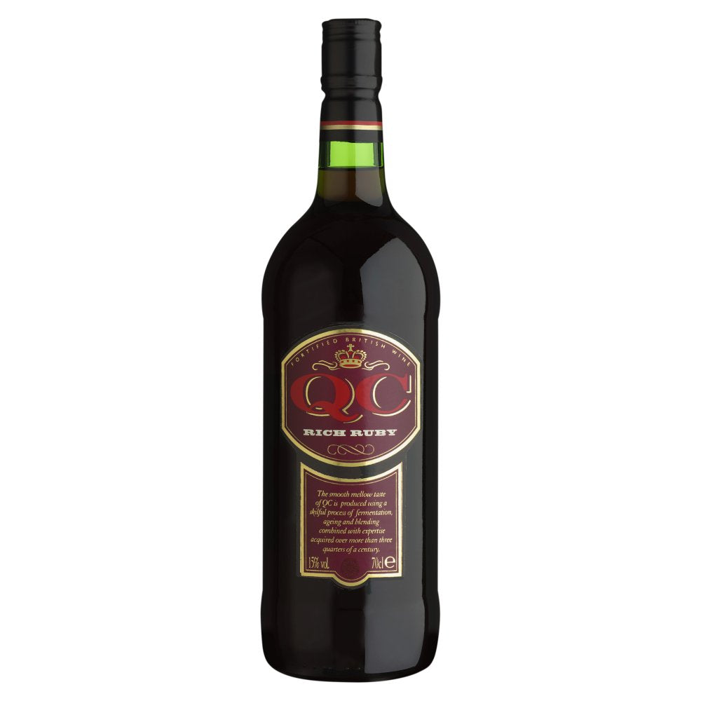 QC Ruby British Fortified Wine 1ltr 1Ltr × 6