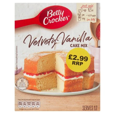 Betty Crocker Vanilla Cake 4x425g