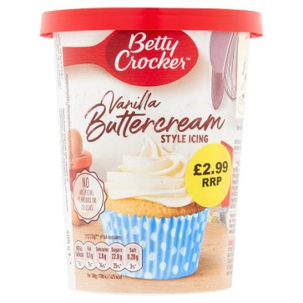 Betty Crocker Vanilla Buttercream Icing 4x400g