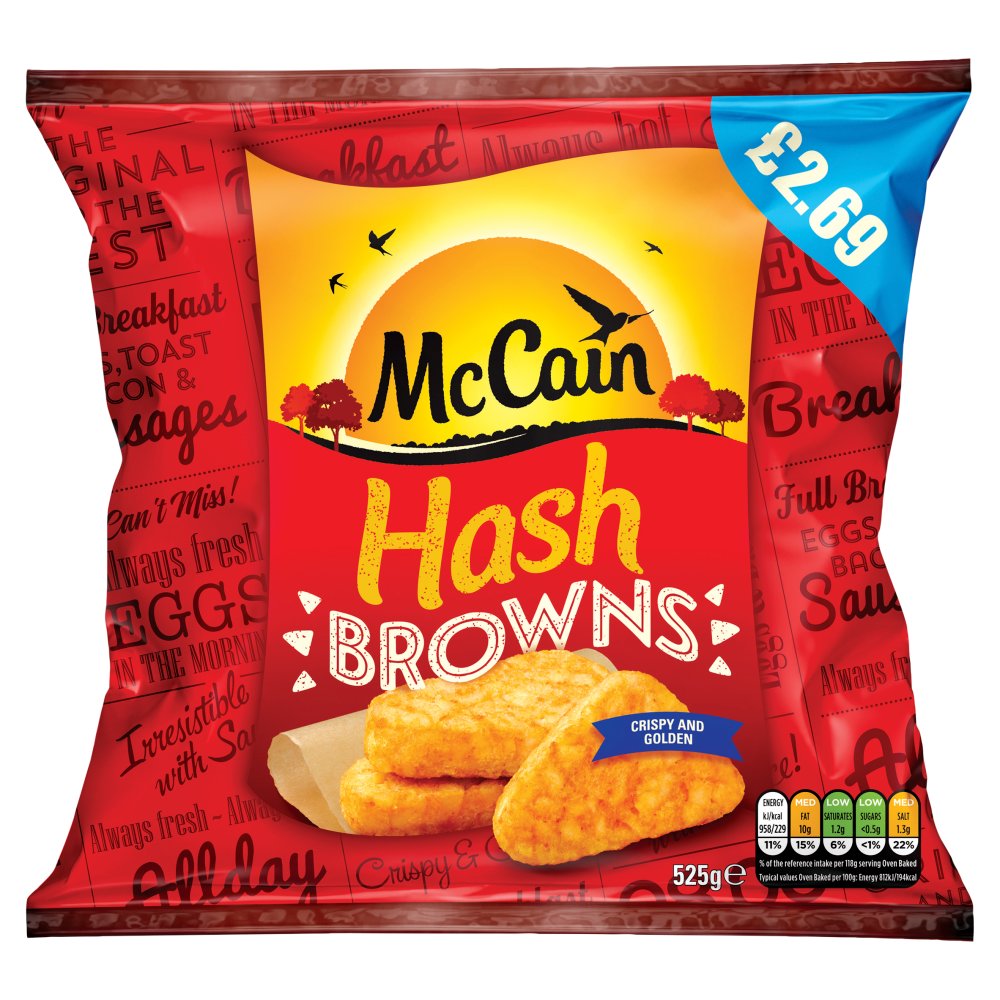 McCain Hash Browns 525g 525g × 1