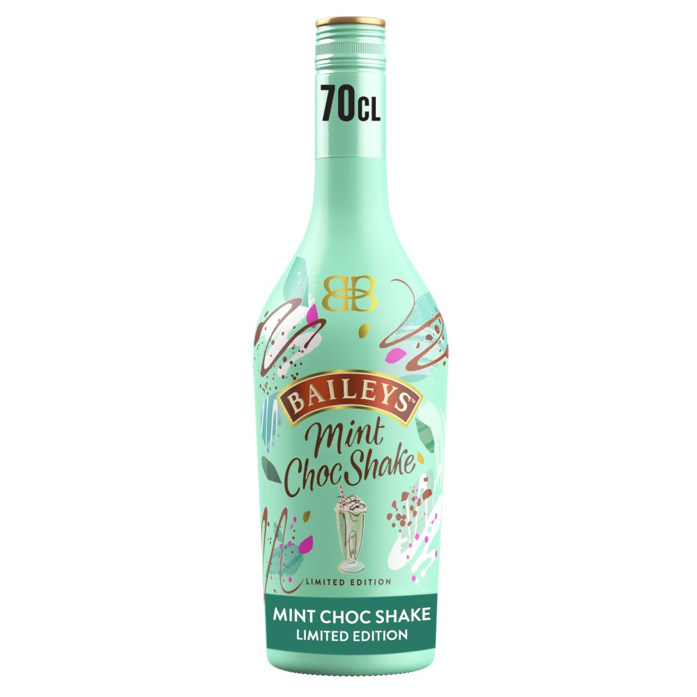 Baileys Mint Choc Shake Irish Cream Liqueur 17% vol 70cl Bottle 70Cl × 6