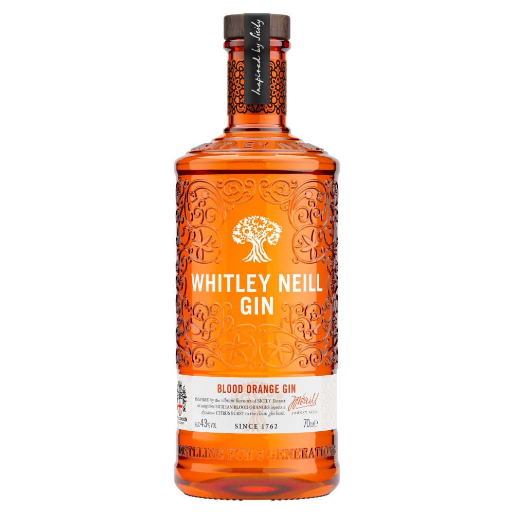 Whitley Neill Blood Orange Gin 70cl 70Cl × 6