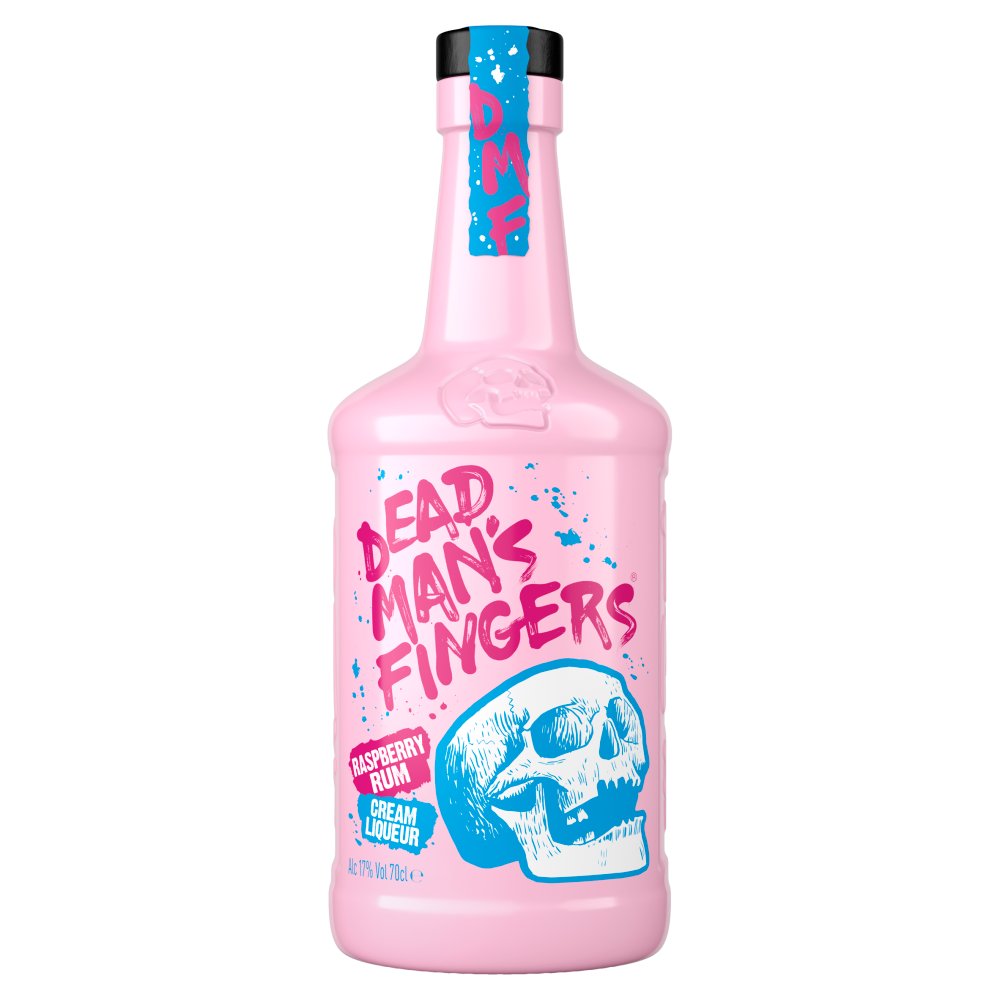 Dead Man's Fingers Raspberry Rum Cream Liqueur 70cl 70Cl × 6