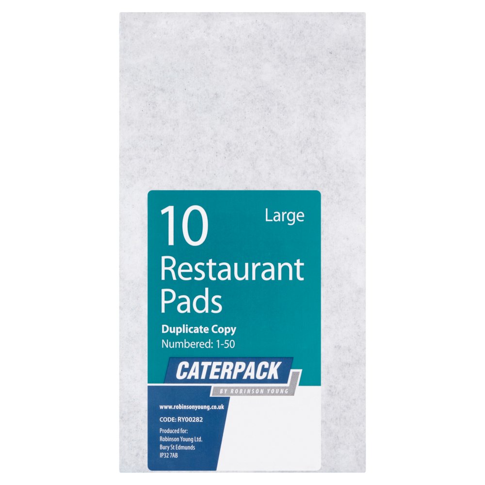 Robinson Young Caterpack 10 Large Restaurant Pads Pk × 1