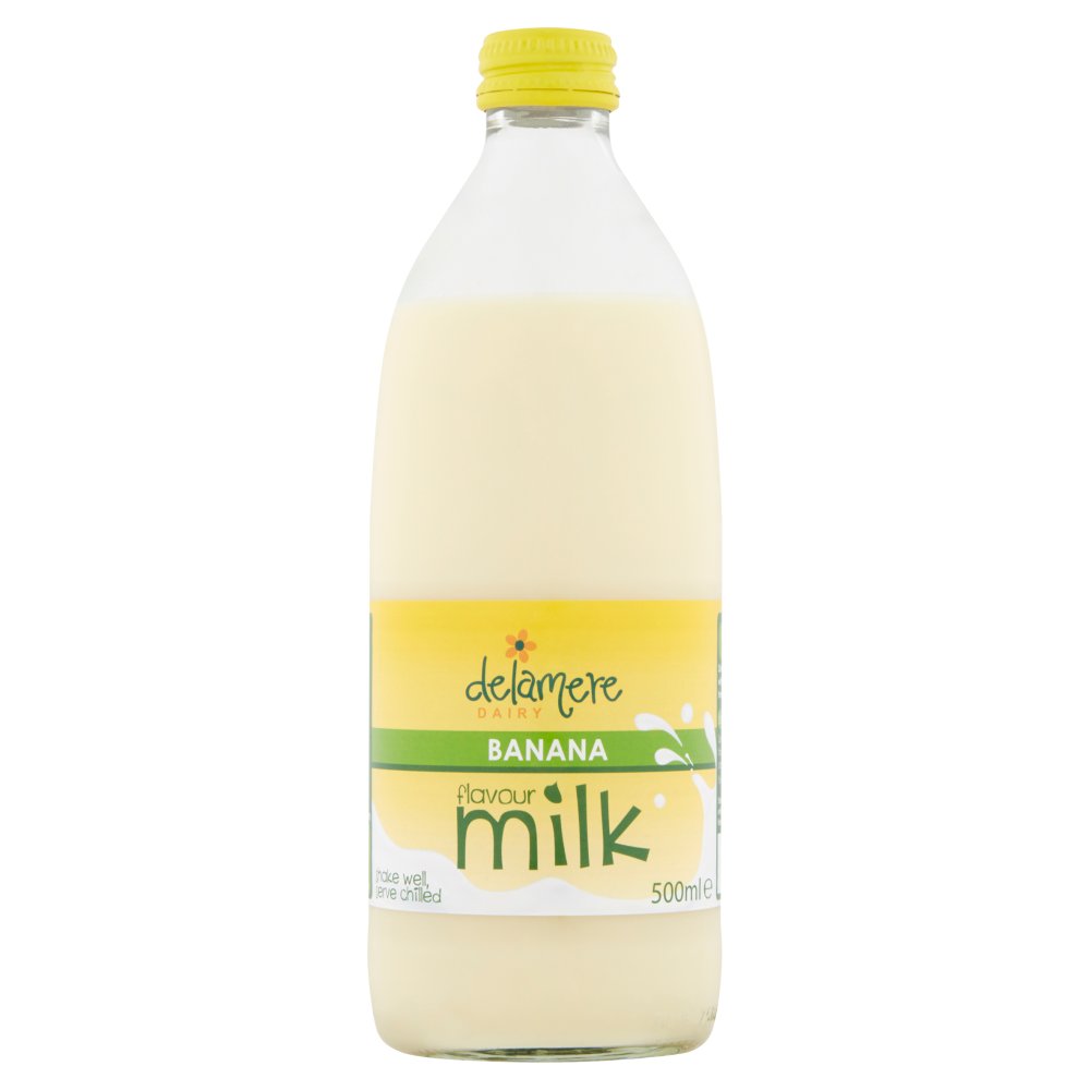 Delamere Dairy Banana Flavour Milk 500ml 500ml × 12