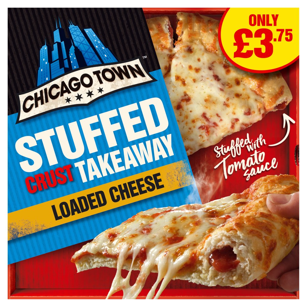 Chicago Town Takeaway Stuffed Crust Cheese Medium Pizza 480g (PMP) 480g × 10