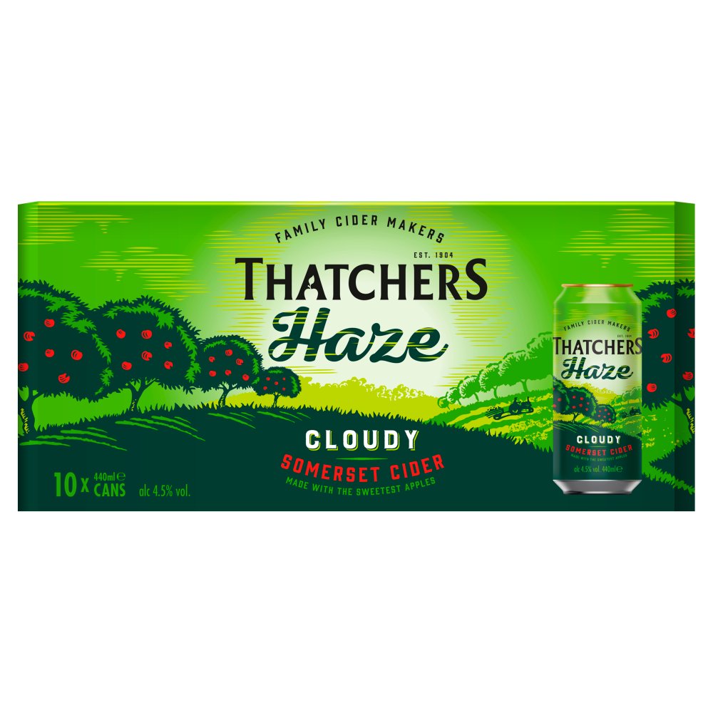 Thatchers Haze Cider 10 x 440ml 440ml × 1