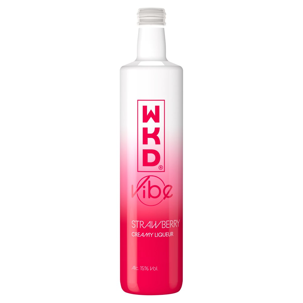 WKD Vibe Strawberry Creamy Liqueur 500ml 50Cl × 1