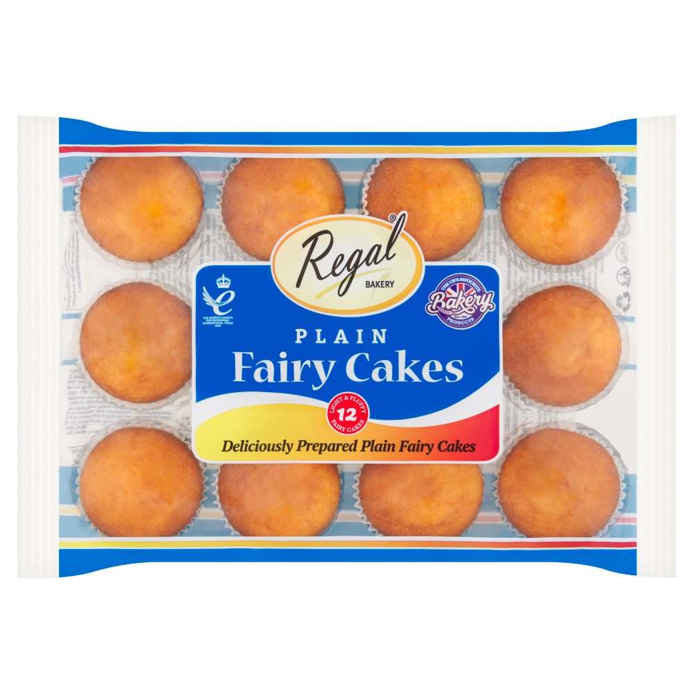 Regal Bakery 12 Plain Fairy Cakes 280g 12pk × 1