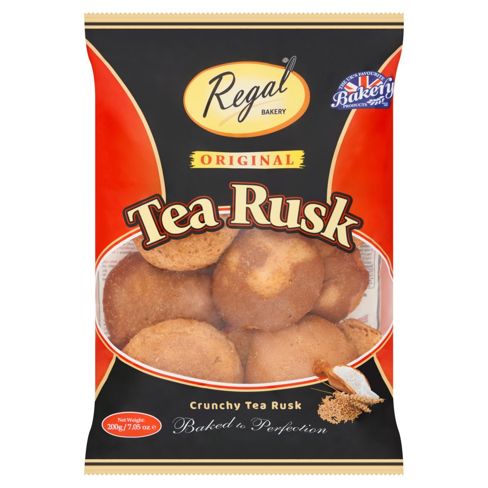 Regal BAKERY Original Crunchy Tea Rusk 200g 200g × 9