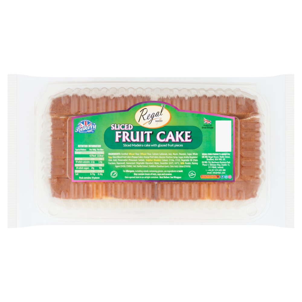 Regal Bakery Sliced Fruit Cake 10pk × 1