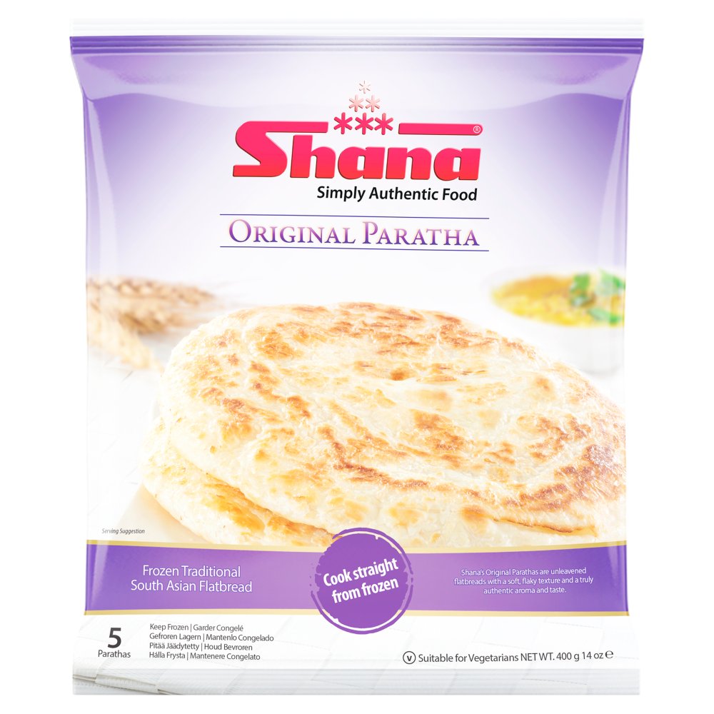 Shana Original Paratha 5 Pieces 400g 400g × 12