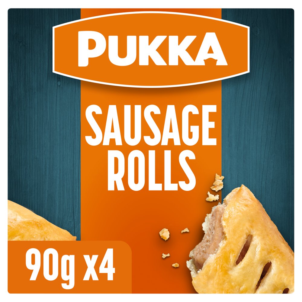 PUKKA 4 Sausage Rolls 360g 4pk × 1