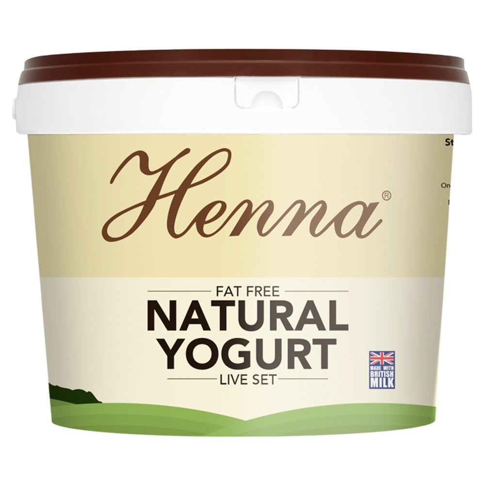 Henna Fat Free Natural Yogurt Live Set 10kg 10Kg × 1