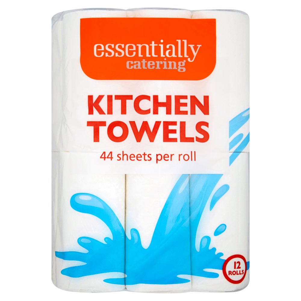 Essentially Catering Kitchen Towels 12 Rolls 12Roll × 1