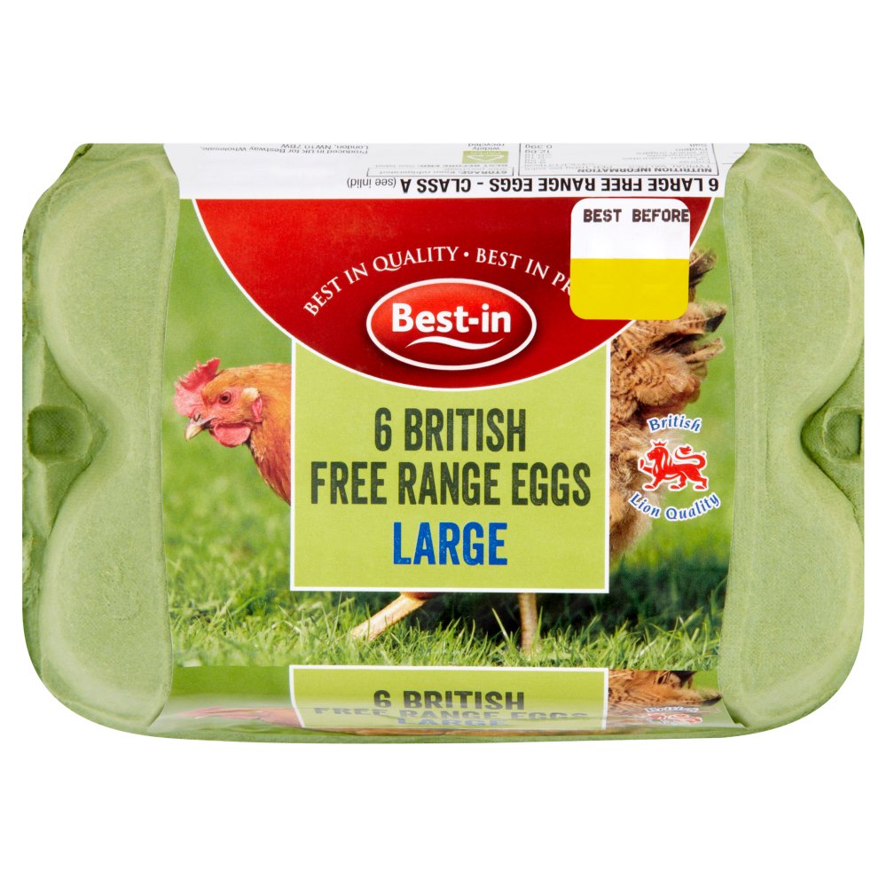 Best-in 6 British Free Range Eggs Large 6s × 1