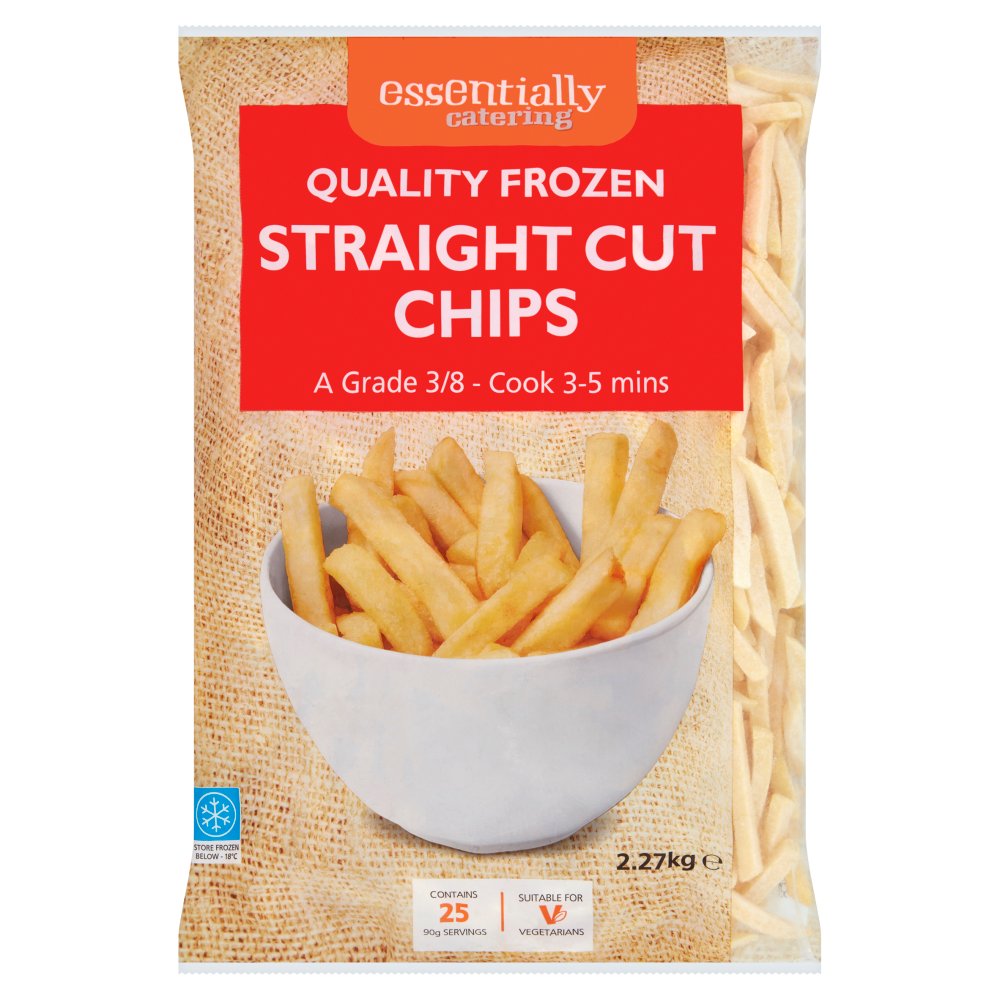Essentially Catering Straight Cut Chips 2.27kg 2.27Kg × 1