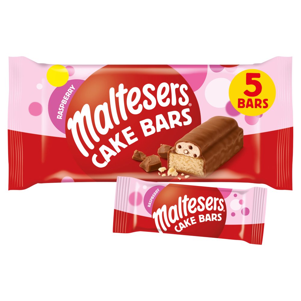 Maltesers Raspberry Cake Bars Multipack 5 x 26.2g, 131g 5pk × 12