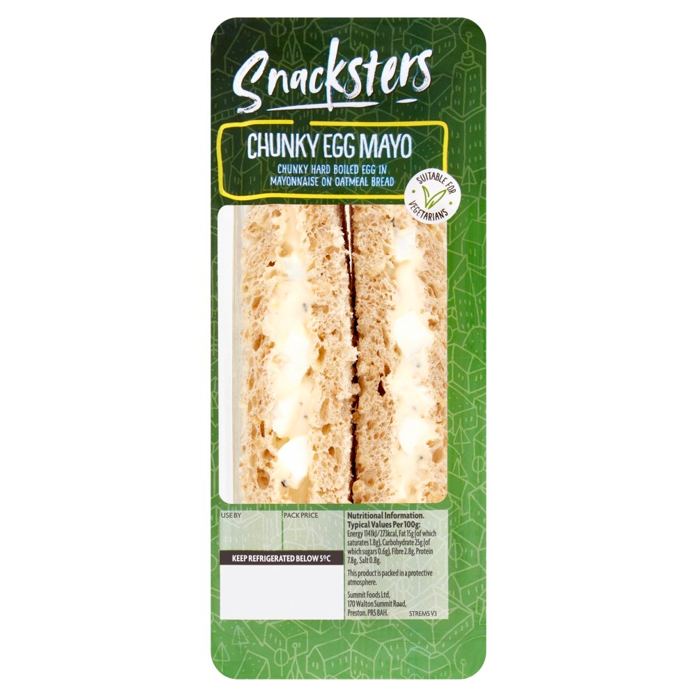 Snacksters Chunky Egg Mayo 140g 147g × 1