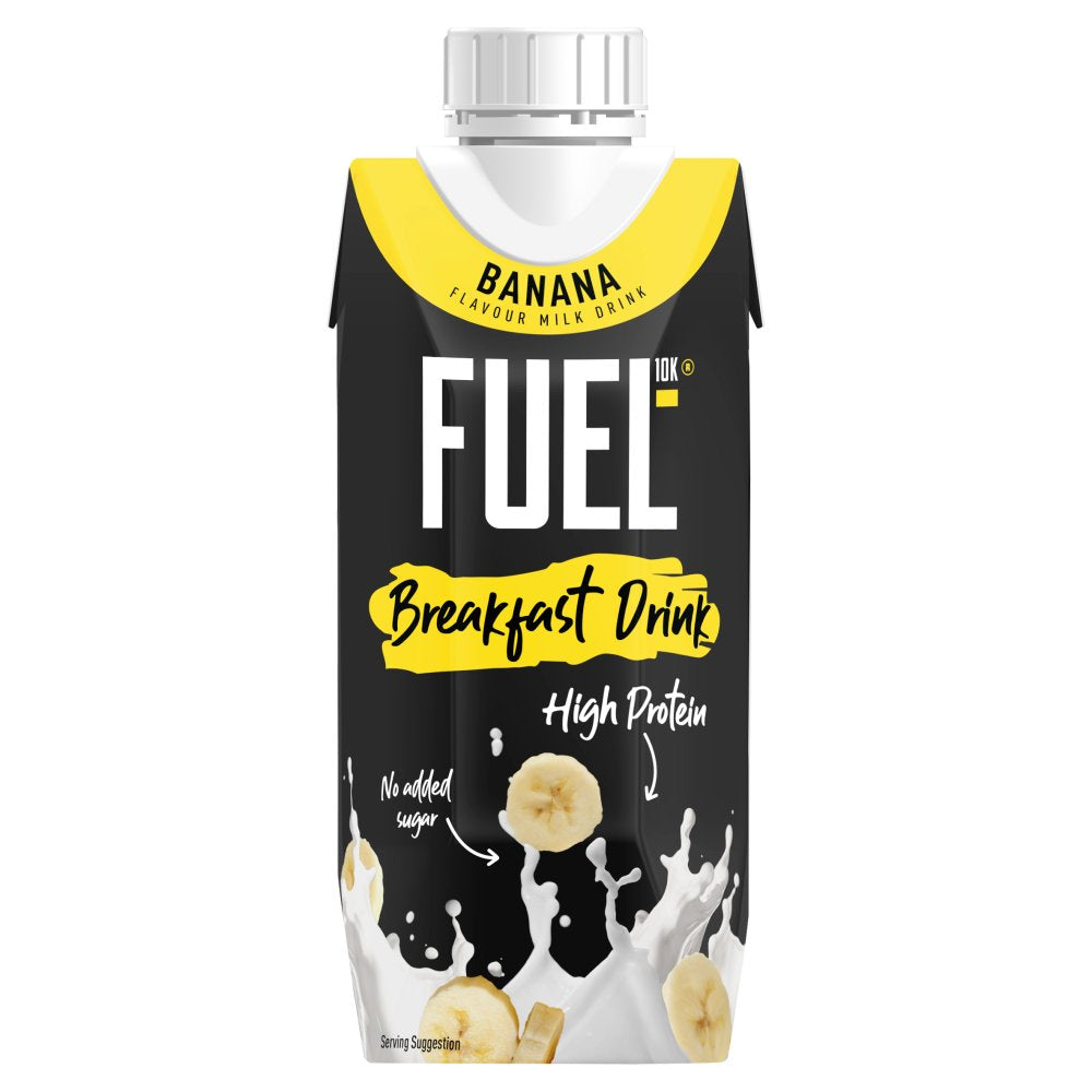 FUEL10K Banana Flavour Milk Drink 330ml 330ml × 8 × 1