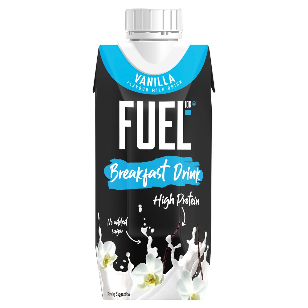 FUEL10K Vanilla Flavour Milk Drink 330ml 330ml × 8 × 1