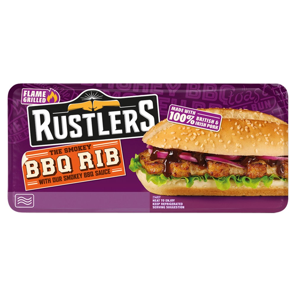 Rustlers The Smoky BBQ Rib with Our Smoky BBQ Sauce 157g 157g × 1