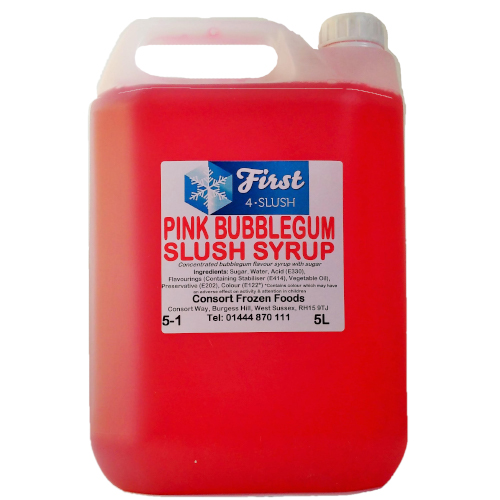 Slush Pink Bubblegum 1x5lt . Packed 2 units to a case.
Unit Weight: 5.79 Kilos.