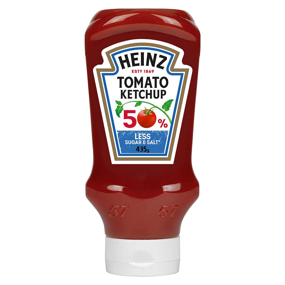 Heinz Tomato Ketchup % Less Sugar & Salt 10x400ml