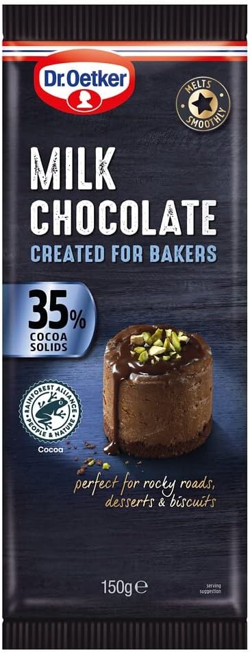 Dr Oetker Chocolate Bar Milk 5x150g