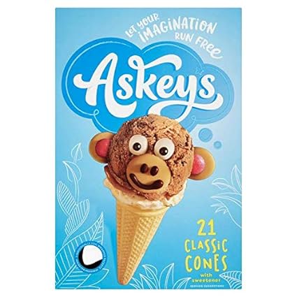 Askeys Round Ice Cream Cones 1x21's