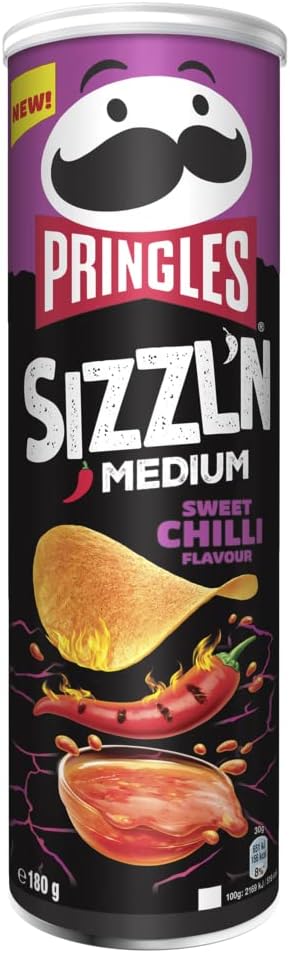 Pringles Sizz Sweet Chilli 6x180gC