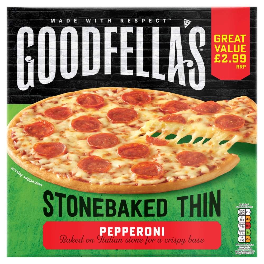 Goodfella's Stonebaked Thin Pepperoni 332g 332g × 7