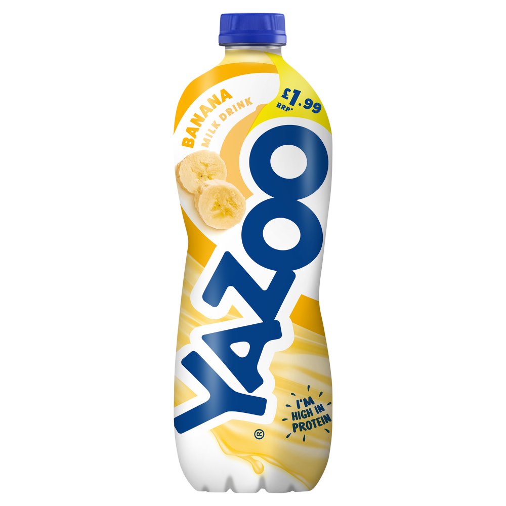 Yazoo Banana Milk Drink 1L RRP £1.99 1Ltr × 6