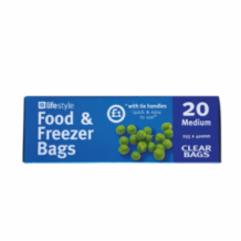 Lifestyle Medium Food Freezer Bags 6x20's