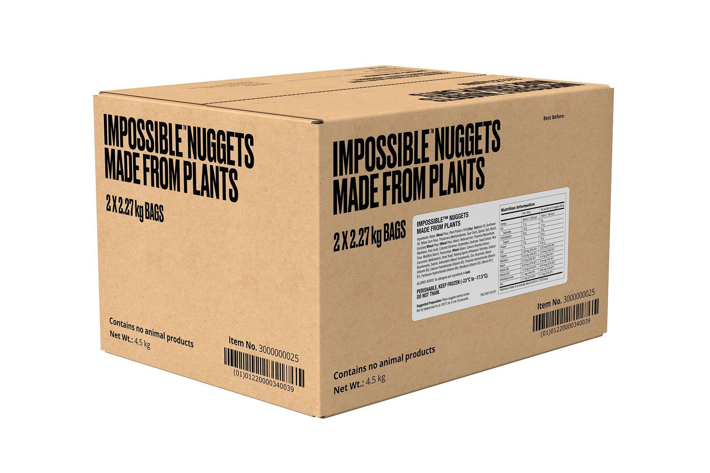 Impossible "Chicken" Nuggets 2 x 2.27kg Ready Meals Asetena Pa