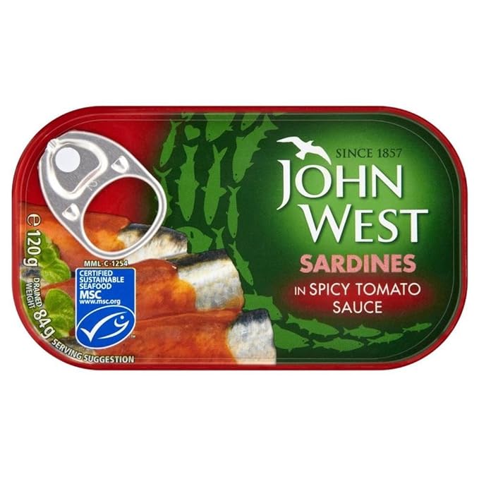 John West Sardines In Spicy Tomato Sauce 12x120g