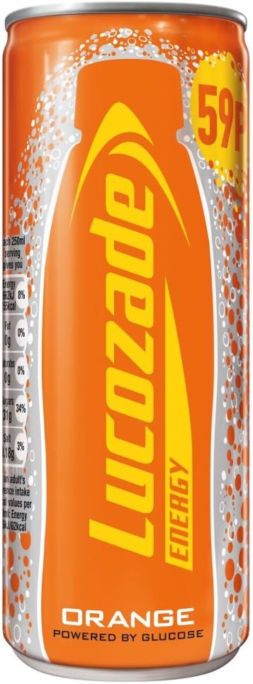 Lucozade Energy Orange Can 24x250ml